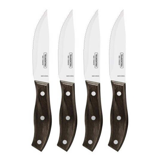 Tramontina   BBQ by Hellstrøm biffkniver 4 deler 23,8 cm natur