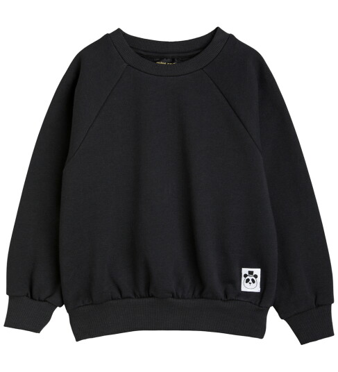 Mini Rodini Basic Solid Sweatshirt Black 128-134 Mini Rodini Basic Solid Sweatshirt Black 128-134
