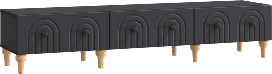 TV skap med skuff Svart 147 x 34,5 x 30 cm Konstruert tre TV skap med skuff Svart 147 x 34,5 x 30 cm Konstruert tre