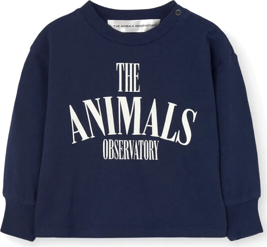 THE ANIMALS OBSERVATORY Heck Baby Long Sleeve T Shirt Navy 80/86