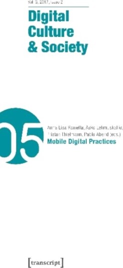 Digital Culture & Society DCS Vol. 3 Issue 2/ ¿ Mobile Digital Practices