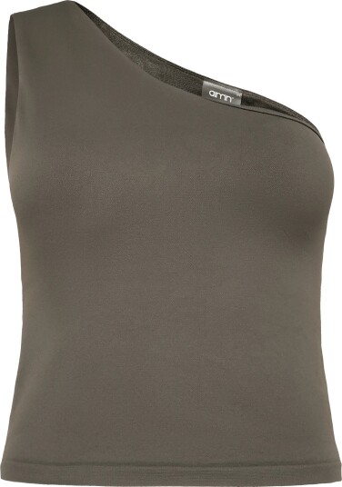 aim´n Shape Seamless One Shoulder Bralette   Khaki green   L