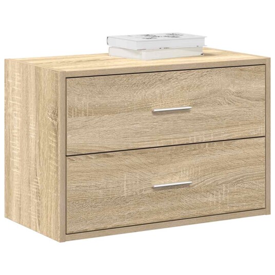  Skap med 2 skuffer sonoma eik 60x31x40 cm konstruert tre 8721158577047