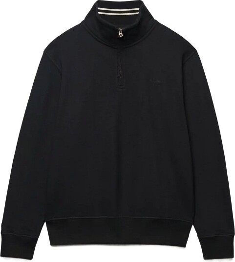 Superdry Essential Serif Logo Half Zip BLACK 3XL Superdry Essential Serif Logo Half Zip BLACK 3XL