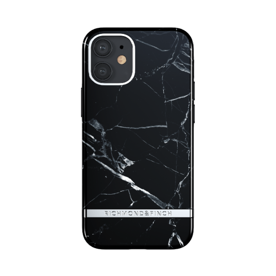 Richmond & Finch iPhone 12 Mini Deksel - Black Marble Richmond & Finch iPhone 12 Mini Deksel - Black Marble