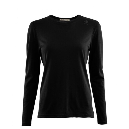 Aclima  LightWool 140 undershirt long sleeve W´s Dame 123 Jet Black 3XL