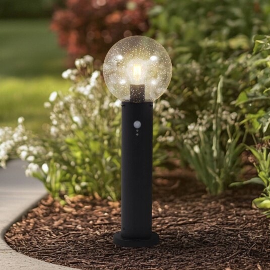 Lindby sokkellampe Dangan klar 60 cm glass sensor