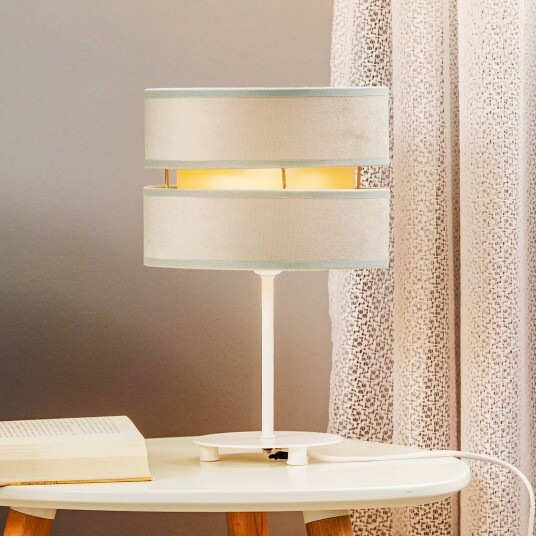 Duolla Bordlampe Golden Duo høyde 30 cm mintgrønn/gull
