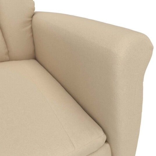  Massasje Stol Krem Mikrofiber Stoff