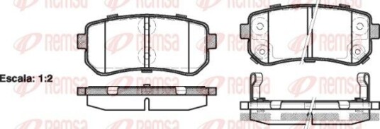 Bremseklosser REMSA 1209.02
