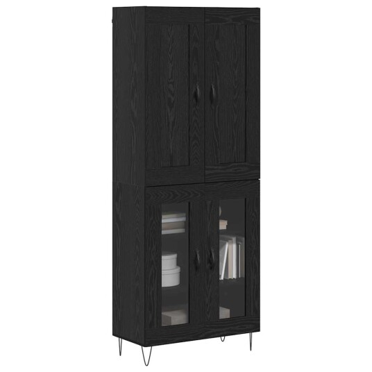 Høyskap Svart Eik 69,5 x 34 x 180 cm Konstruert tre Høyskap Svart Eik 69,5 x 34 x 180 cm Konstruert tre