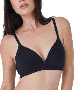 sassa BH Bamboo Jacquard Padded Soft Bra Marine viskose C 85 Dame