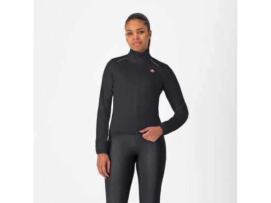 Castelli Emergency 3 regnjakke light black dame
