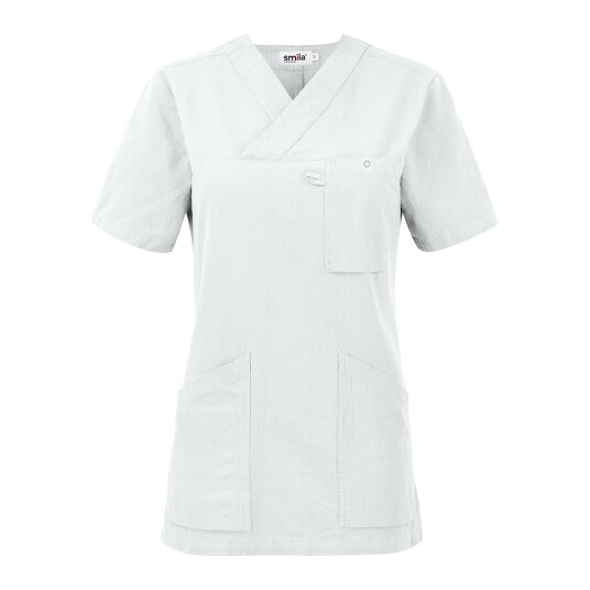 Smila Workwear Dame Carin Bluse Hvit 1 stk SBG-77802-01 3XL