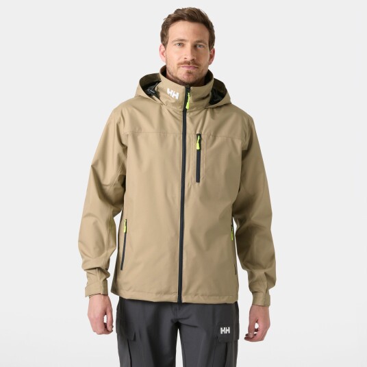 Helly Hansen Crew Seilerjakke Med Hette 2.0 Herre Beige M