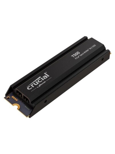 Crucial T500 2TB M.2 PCIe 4.0 SSD med Varmespreder Crucial T500 2TB M.2 PCIe 4.0 SSD med Varmespreder