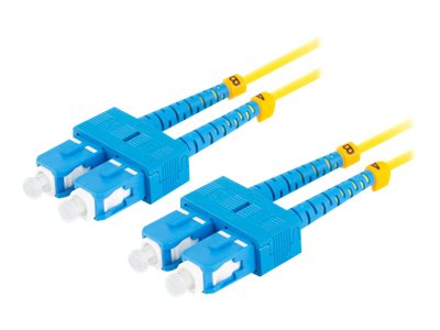 Lanberg Koblingskabel Sc/Upc Enkeltmodus Hann Til Sc/Upc Enkeltmodus Hann 5 M 5 M 3 Mm Fiberoptisk Dupleks 9 / 125 Micron G.657.A1 Halogenfri Gul For P/N Fp Scup Se21 1202 Mc Fp Scup Ss21 1202 Mc FO SUSU SD11 0050 YE