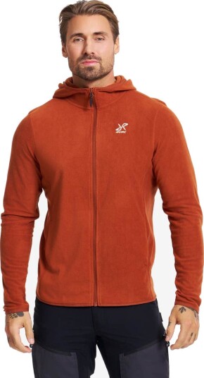 Revolutionrace Herre Overdeler Fleece & midlayers Hiker Fleece Hoodie Herre Rusty Orange 3XL
