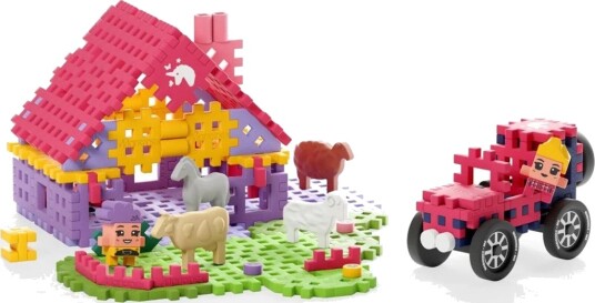 Marioinex Mini Waffle Bondegård Byggesett 6+ År 112 Deler