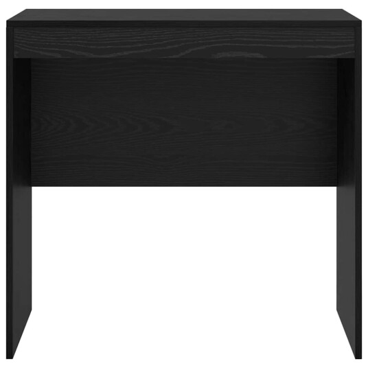 Skrivebord Svart Eik 80x50x76 cm Konstruert tre
