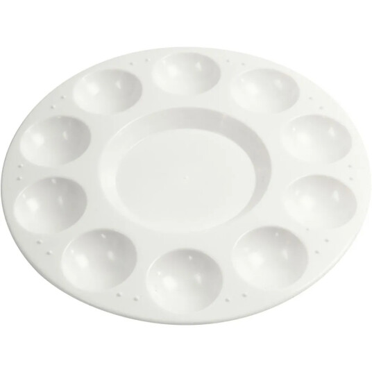 Creativ Company Malepalett i plast Ø 17 cm