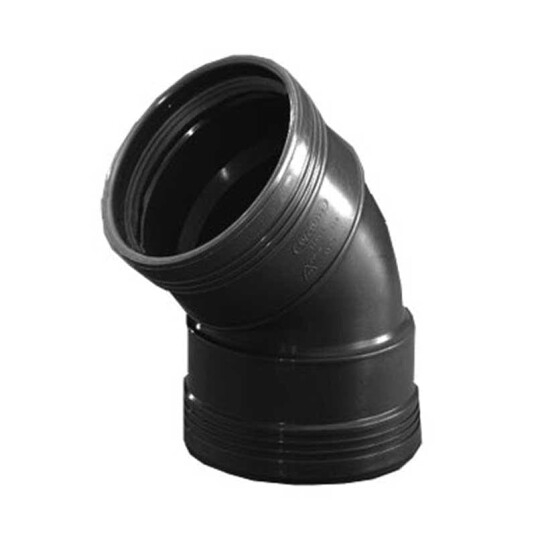 Wavin Wafix Plus Bend PP 15-88,5° Ø32-110mm 75mm / 45°