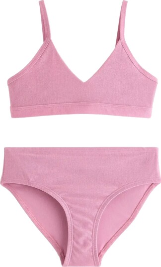 Lindex Bikini Set With Glitter Pink 158/164 Lindex Bikini Set With Glitter Pink 158/164