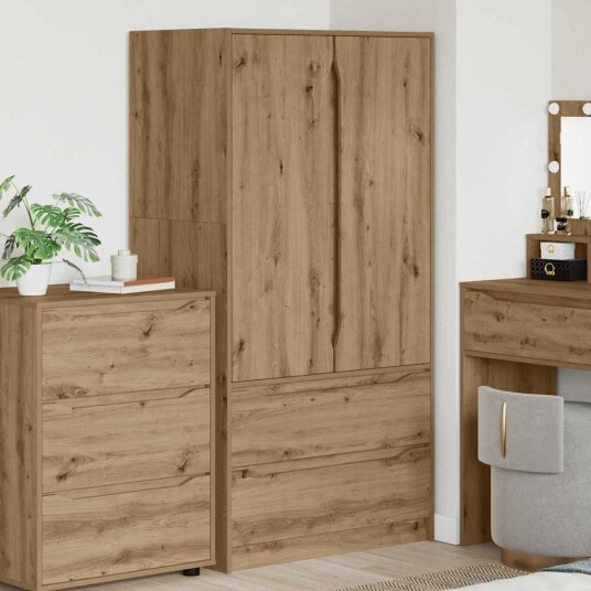 Baderomsskap Artisan Eik 79,5 x 49 x 156 cm Konstruert tre