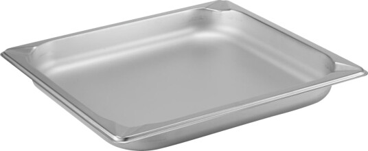 PULSIVA Kantine Profi GN 2/3; Størrelse GN 2/3, 2.5l, 35.5x32.7x4 cm (LxBxD); Stålgrå