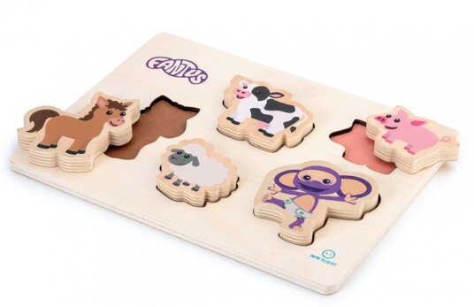 Fantus Wooden puzzle with farm animals 112063 Fantus Wooden puzzle with farm animals 112063