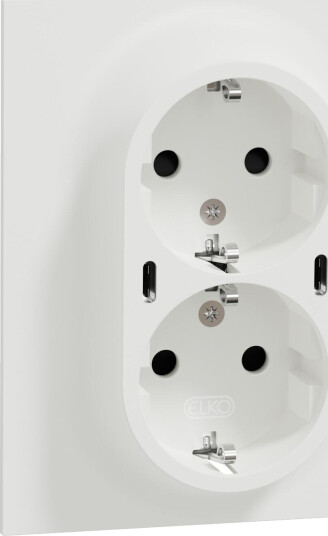 Elko One Dobbelstikk 2x USB-C PD lader RH Elko One Dobbelstikk 2x USB-C PD lader RH