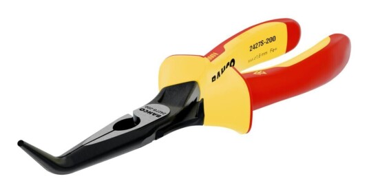 Bahco 2427S Nebbtang 200 mm VDE 1000V med Bøyd Spiss