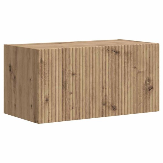 TV Veggskap Veggmontert 2 pcs Kunstnerisk Eik 60 x 31 x 29.5 cm