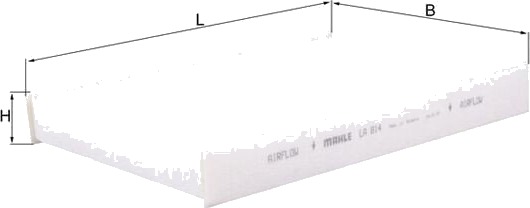 MAHLE LA 814 Kupefilter MAHLE LA 814 Kupefilter