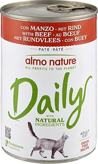 Almo Nature Daily Menu Storfekjøtt 6 X 400 G