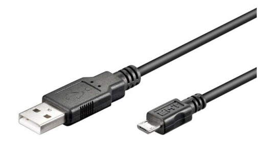 Goobay USB 2.0 A til Micro B Kabel 3m - Svart
