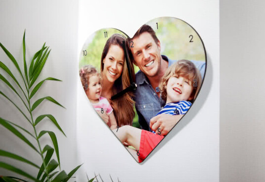 smartphoto Veggklokke Hjerte