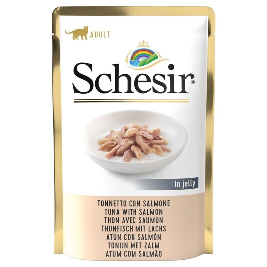 Schesir Gelé I Pose 6 X 85 G Tunfisk Med Laks