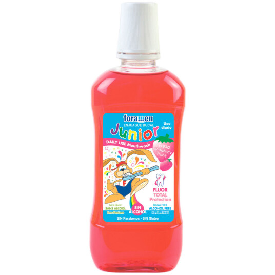 Munnvann til Barn Foramen Junior Strawberry 500 ml.