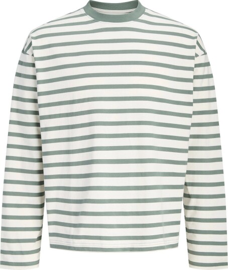 Jack & Jones Jornorrebro Stripe Tee Ls Crew Neck Khaki green XS