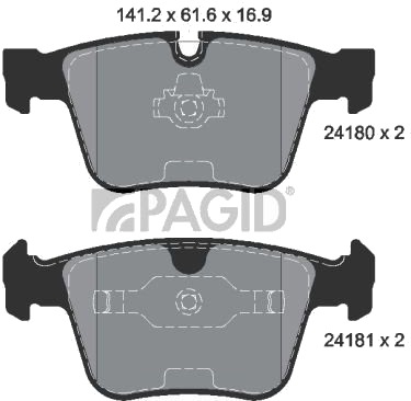 PAGID T1735N Bremseklosser PAGID T1735N Bremseklosser