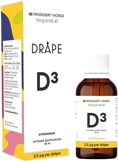Dråpe D-vitamindråper, 30 ml Dråpe D-vitamindråper, 30 ml