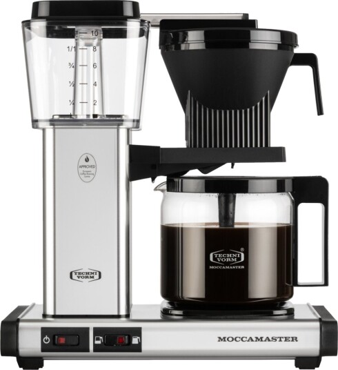 Moccamaster Select kaffetrakter polert sølv