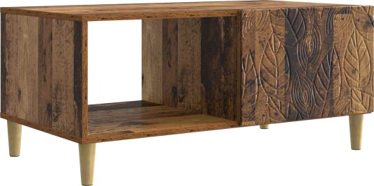  Kaffebord Gammelt tre 90 x 50 x 40 cm Konstruert tre