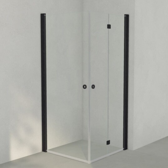 INR Iconic Nordic Rooms Dusjhjørne Linc 66 Flex Original Svart Matt / 90x90cm Venstre Hengslet INR Iconic Nordic Rooms Dusjhjørne Linc 66 Flex Original Svart Matt / 90x90cm Venstre Hengslet