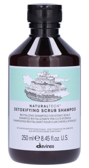 Davines Natural Tech Rensende Scrub Sjampo 250 ml - Sulfatfri for Alle Hårtyper