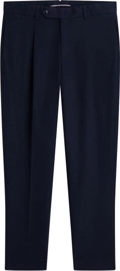 Tommy Hilfiger Ny Solid Brushed Dress Pants Navy 33 x 34