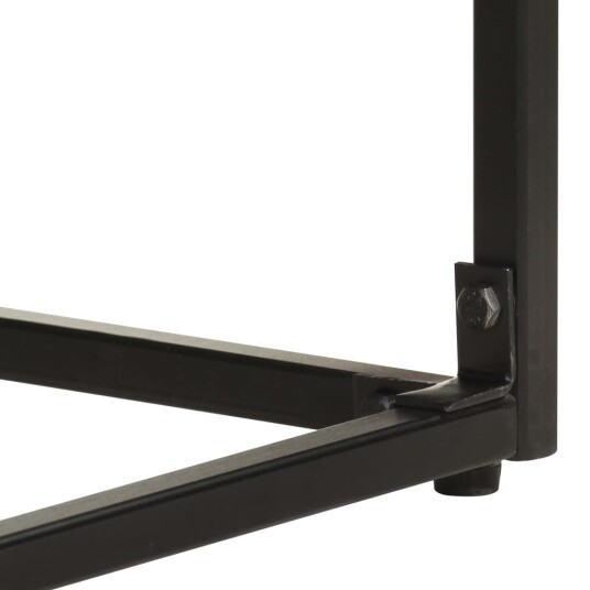  Konsollbord svart 110x35x76 cm heltre akasie og mango 8720286105047