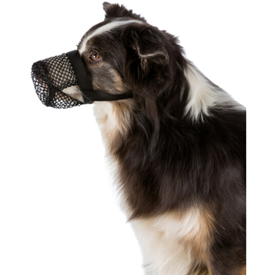 Trixie Munnkurv i Polyester for Hund med Giftbeskyttelse - M/L - Svart