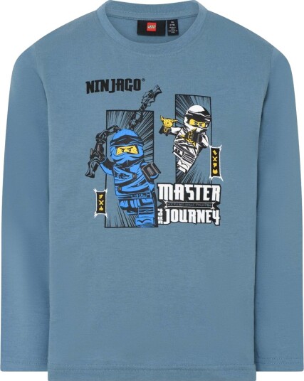 LEGO Kidswear Ninjago langermet t skjorte Taylor 607 Dus blå (134)